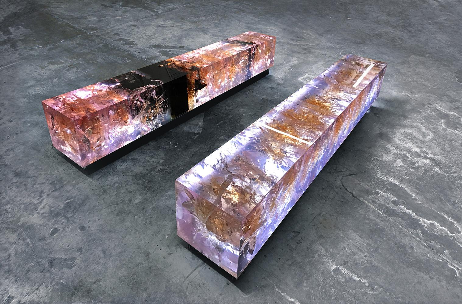 Synthesis bench by Tom Price - light sculpture and bench For Sale 2