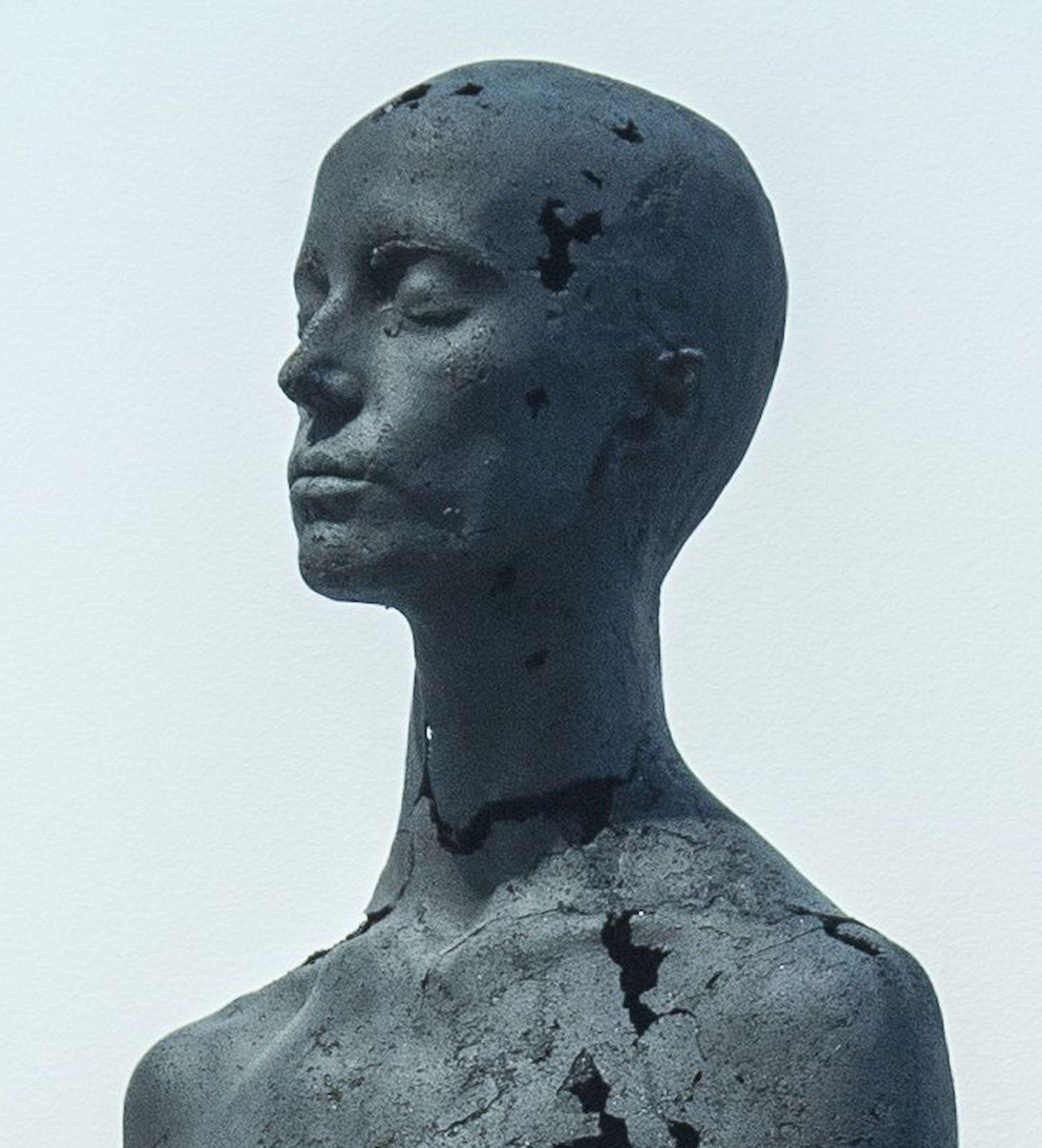 The Presence of Absence – Female (II) by Tom Price - Coal sculpture, nude body For Sale 3