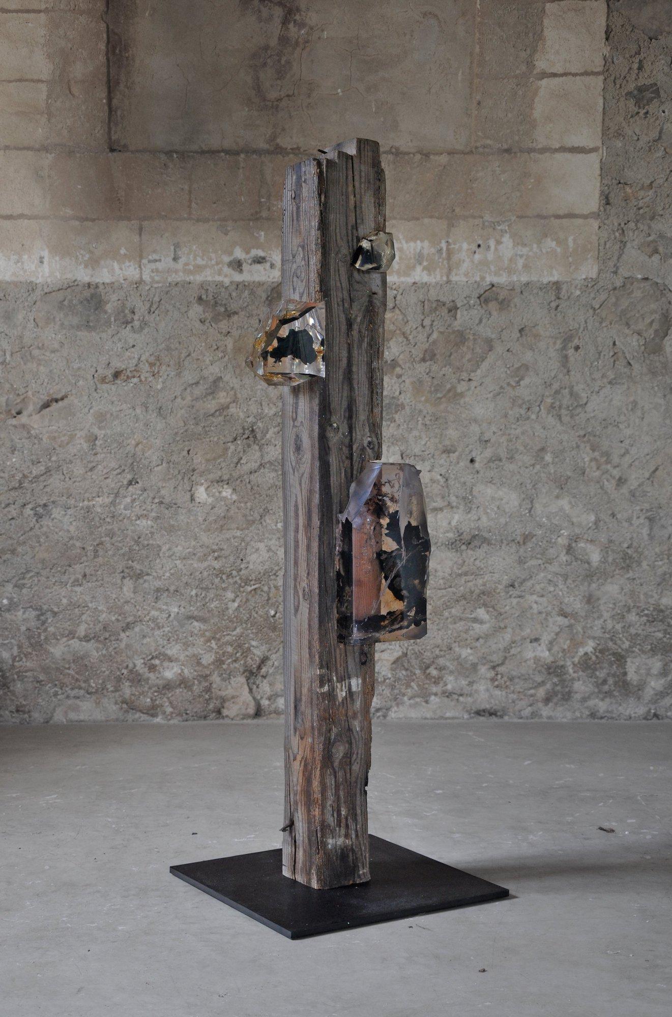 Viga 2 by Tom Price - Abstract sculpture, wood, future, synthetic, mineral, life For Sale 1