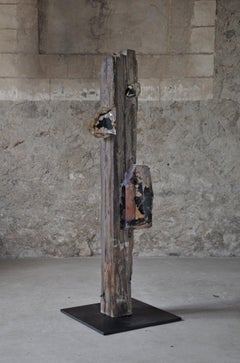 Viga 2 de Tom Price - Sculpture abstraite, bois, futur, synthétique, minéral, vie