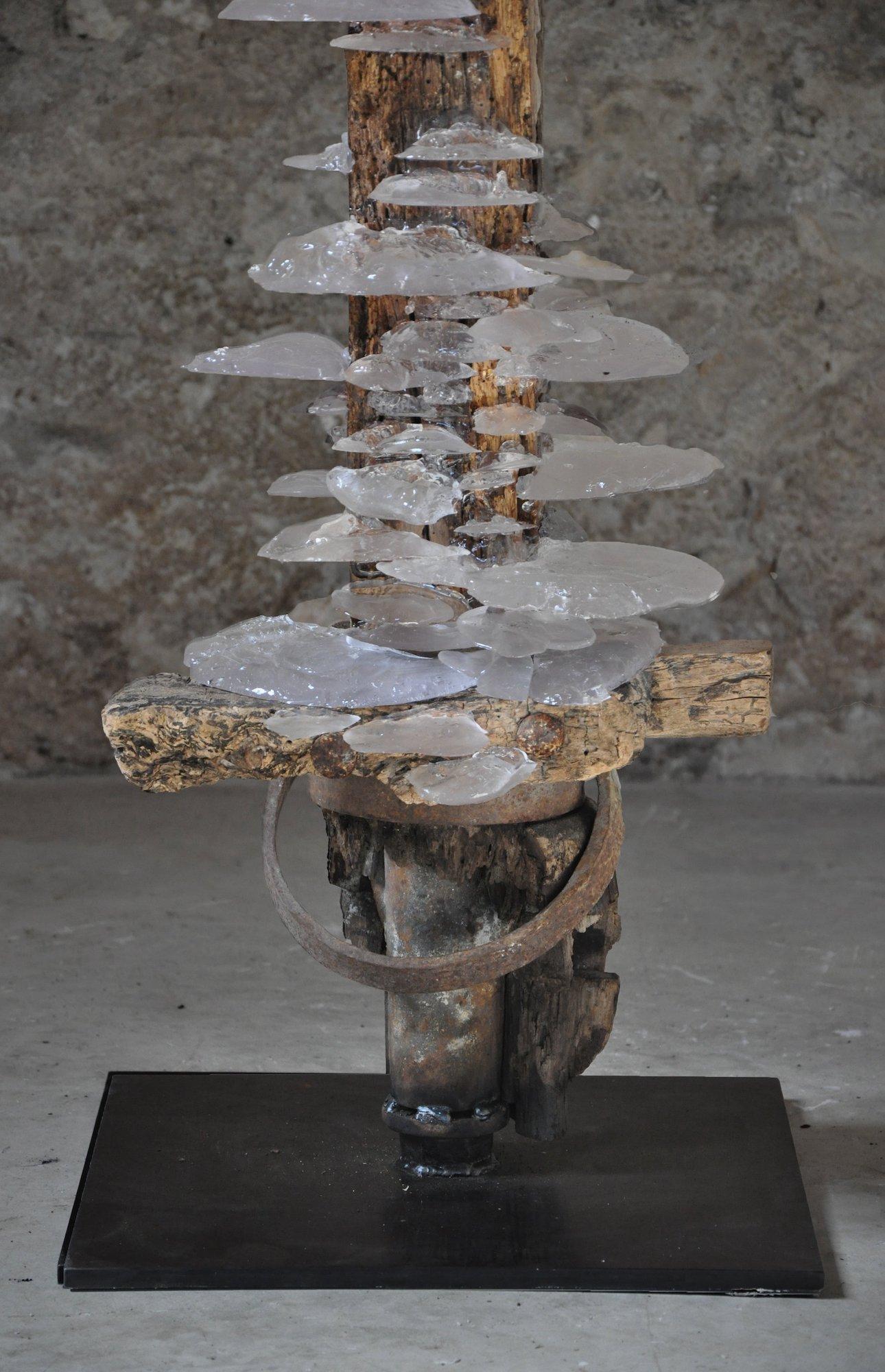 Viga 3 by Tom Price - Abstract sculpture, wood, resin, synthetic, mineral, life For Sale 2
