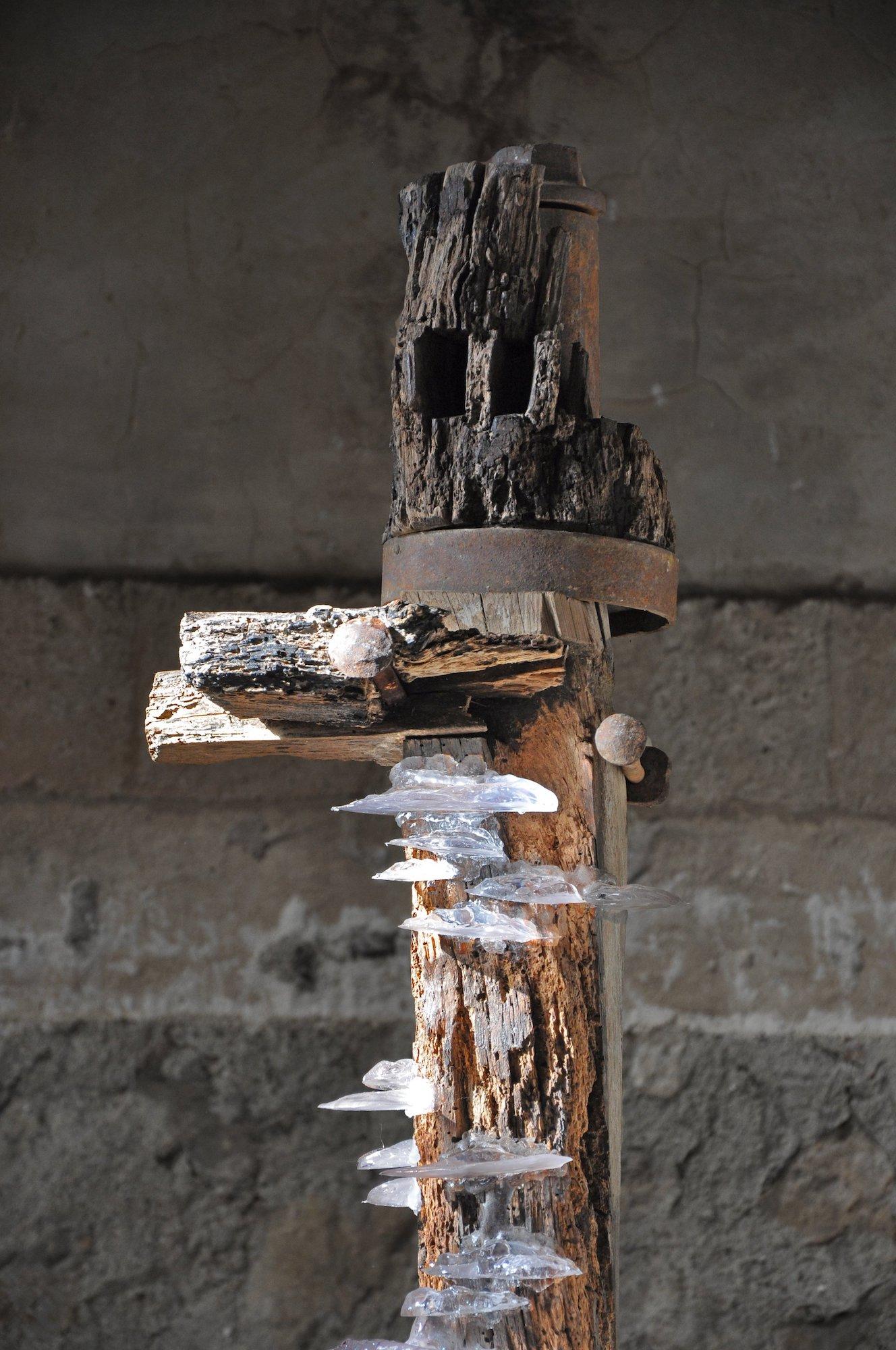 Viga 3 by Tom Price - Abstract sculpture, wood, resin, synthetic, mineral, life For Sale 3