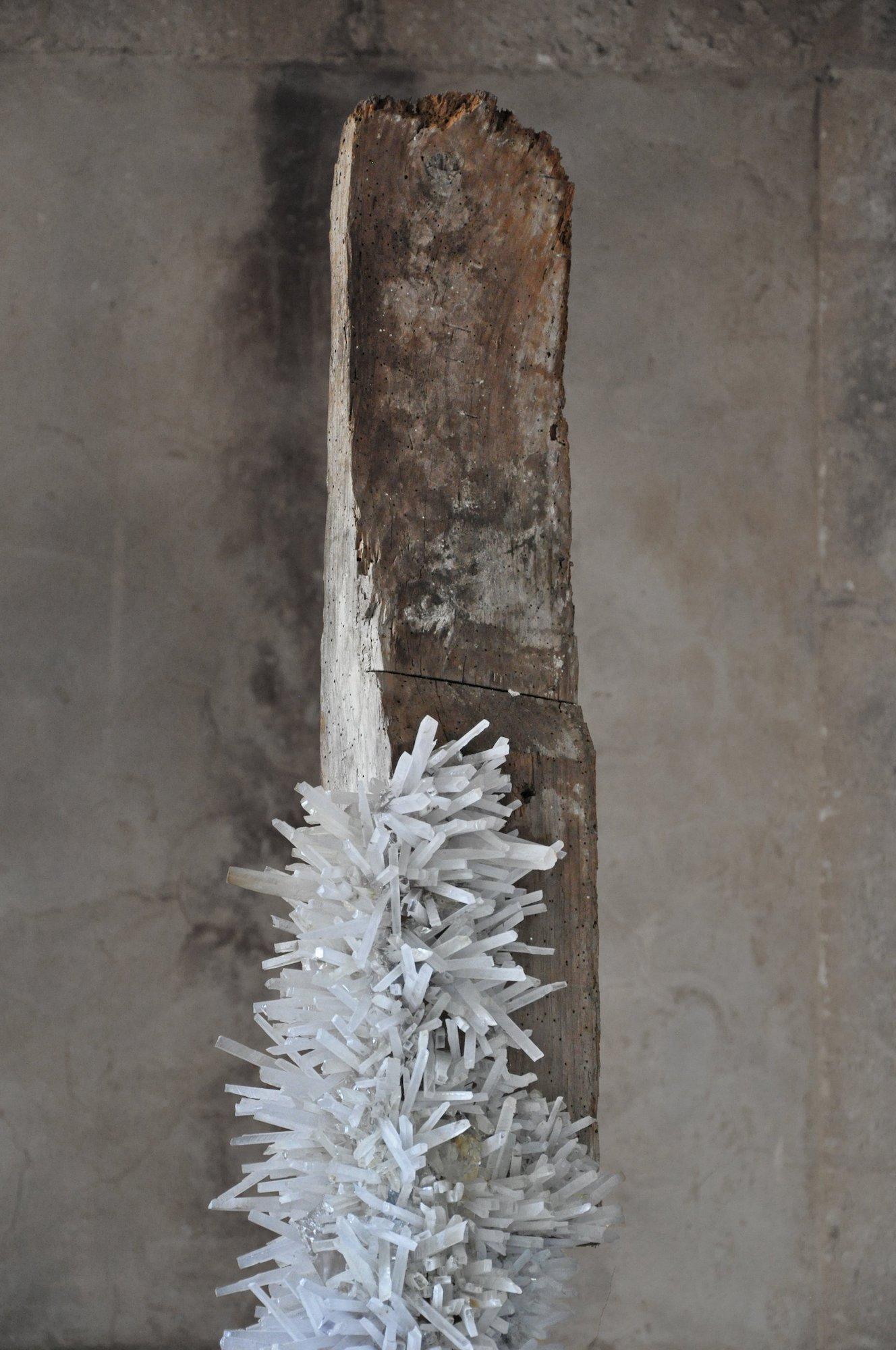 Viga 4 by Tom Price - Abstract sculpture, wood, resin, synthetic, mineral, life For Sale 3