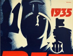 Original Vintage Poster BIF British Industries Fair London 1935 Art Deco Design