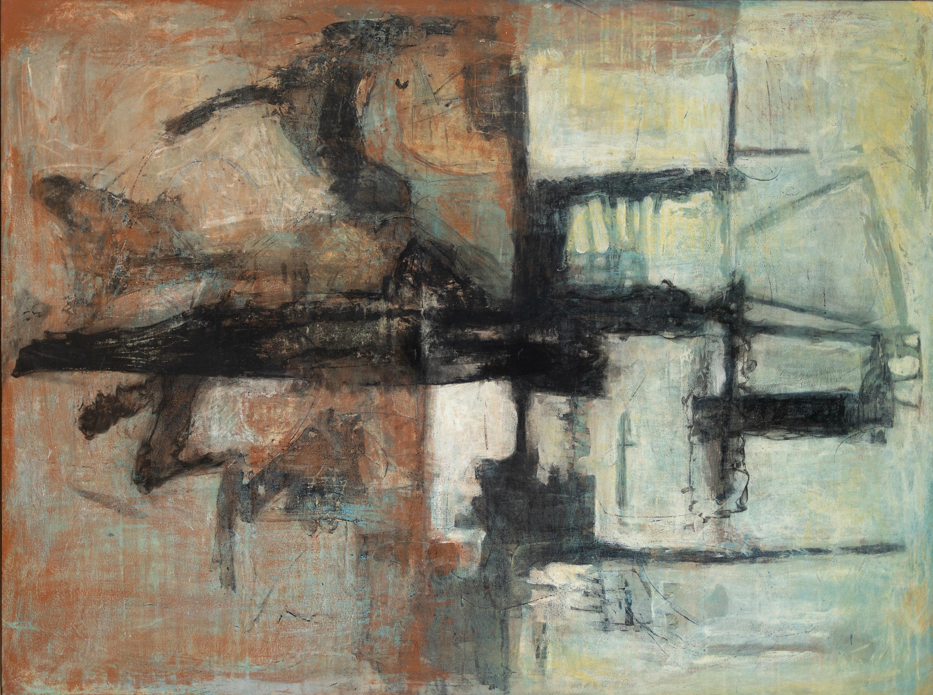 Spirito danzante - Abstract Painting Marrone di Tom Reno