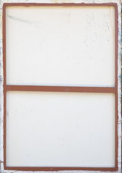 Yellow Abstract with Emerging Blue Gestures