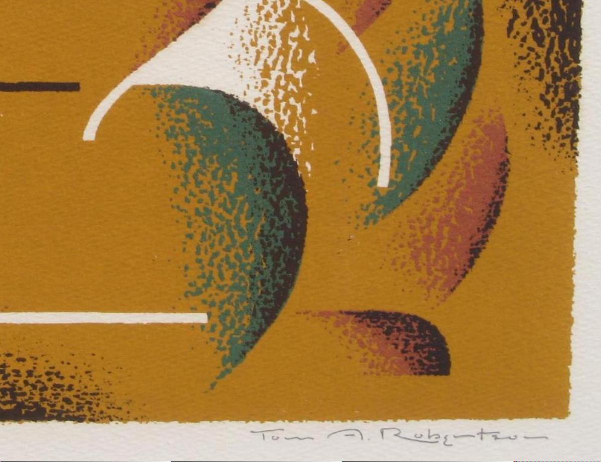 Tom Robertson Original Serigraph, circa 1940s, 