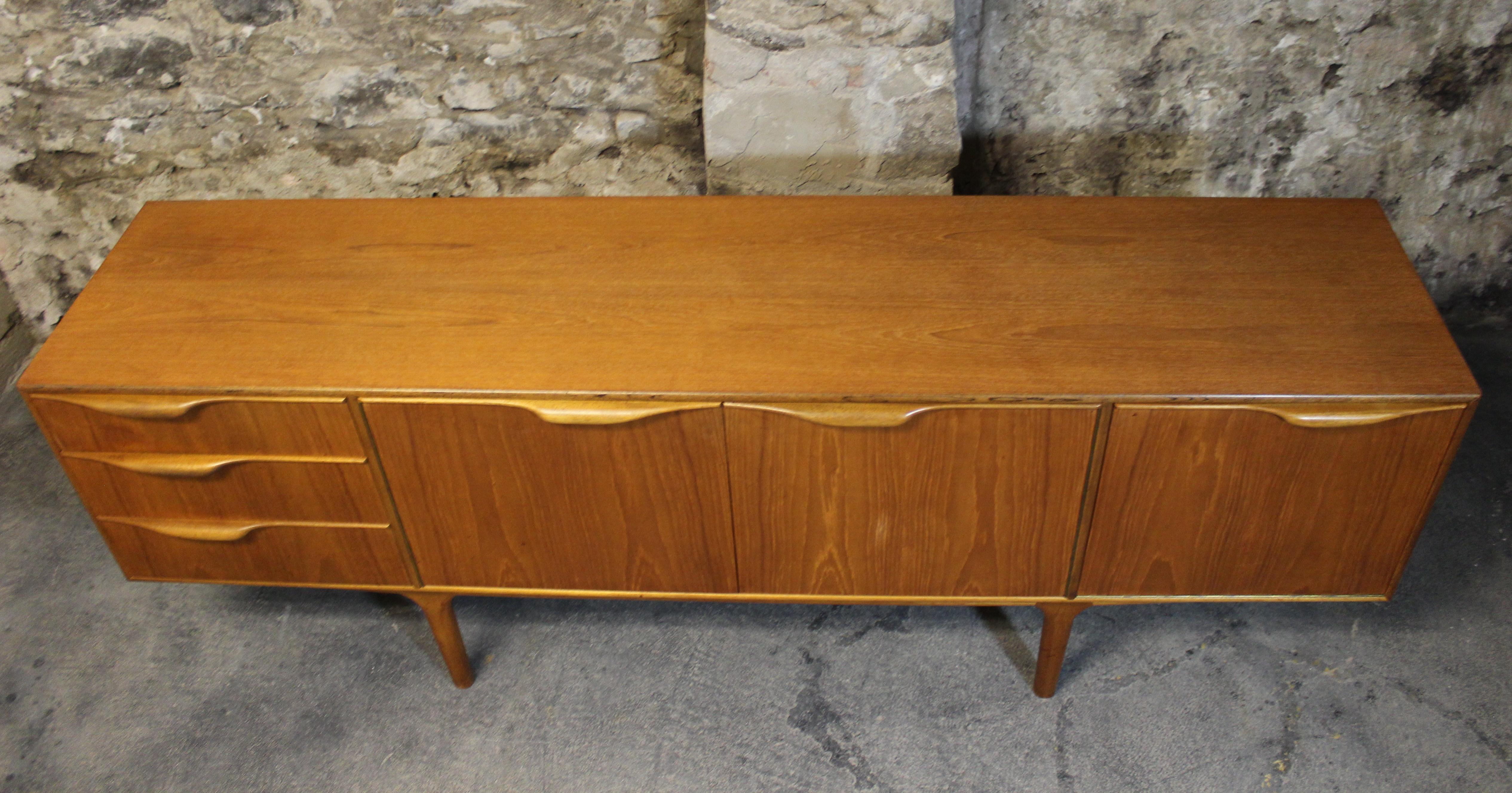 Scandinavian Modern Tom Robertson for A.H. McIntosh Teak Mid-Century Modern Credenza