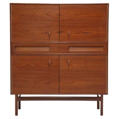 Vintage Tom Robertson Teak Cocktail Bar, Dry Bar, Drinks Cabinet by McIntosh, 1960s.
