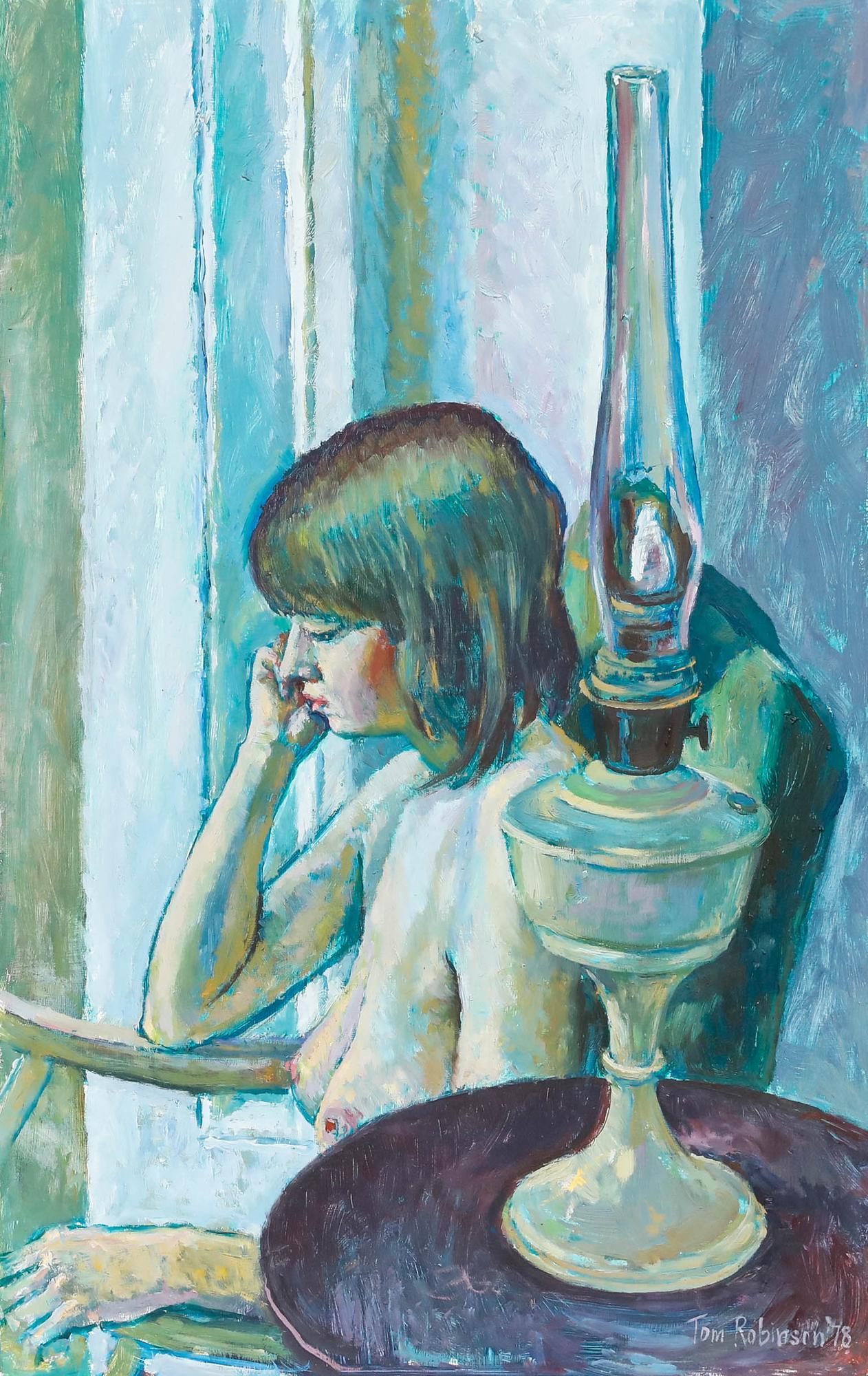 Tom Robinson - 20th Century Oil, Model Resting For Sale 1