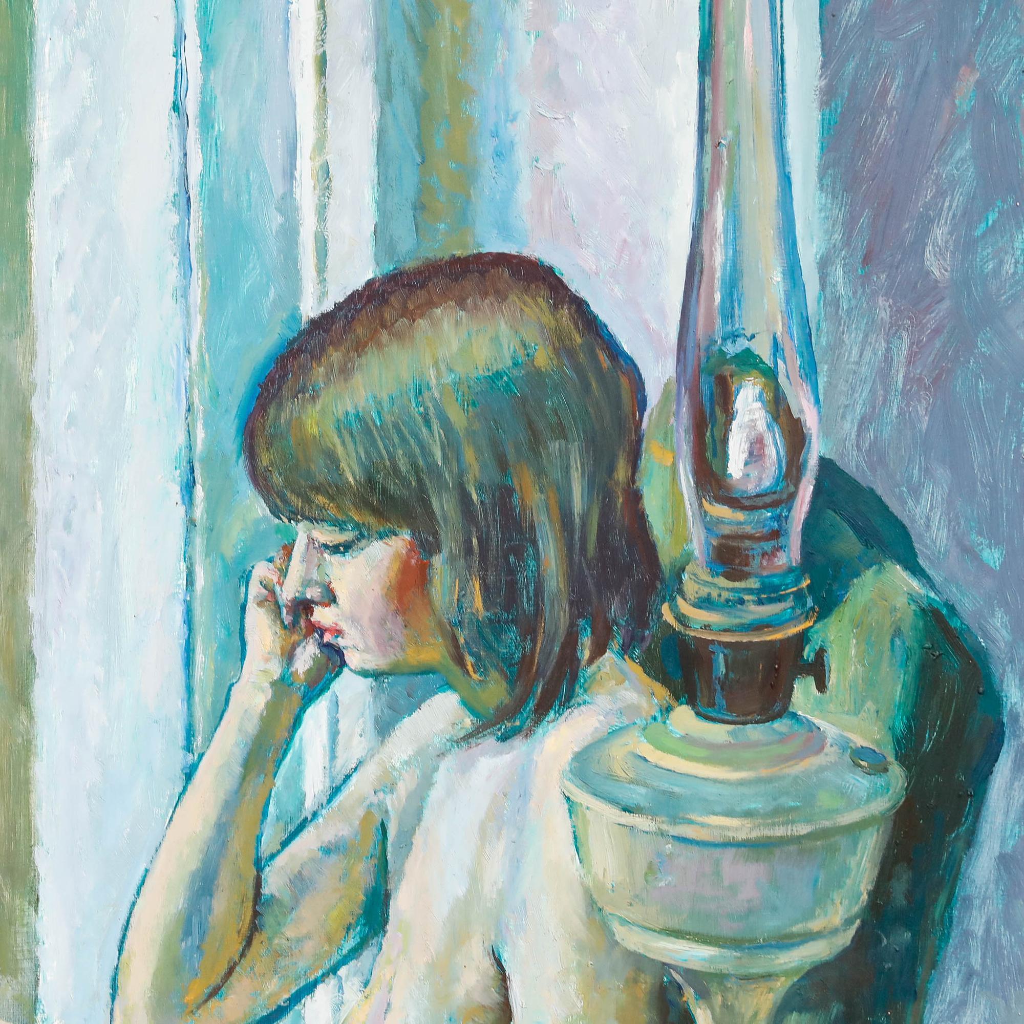 Tom Robinson - 20th Century Oil, Model Resting For Sale 3