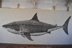 Deep Blue, a life-size mural of the largest great white shark ever filmed