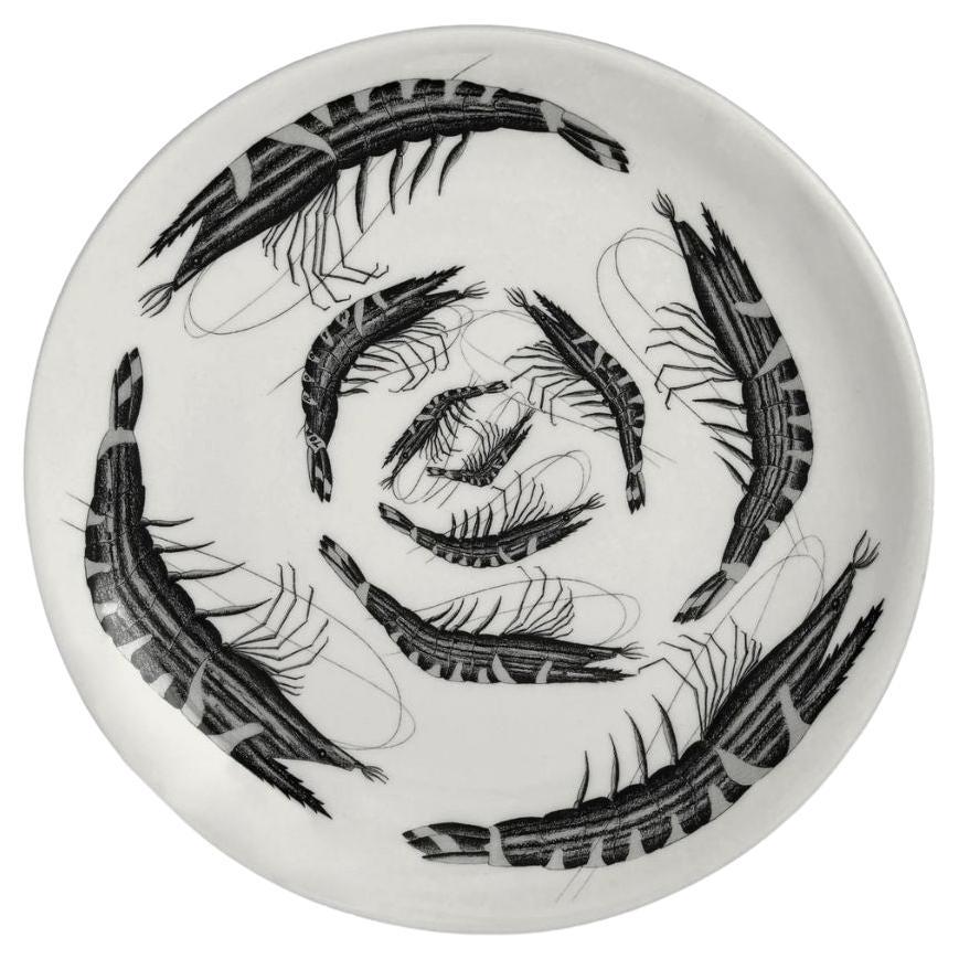 Piatto Tom Rooth Prawnography - Ceramica fatta a mano