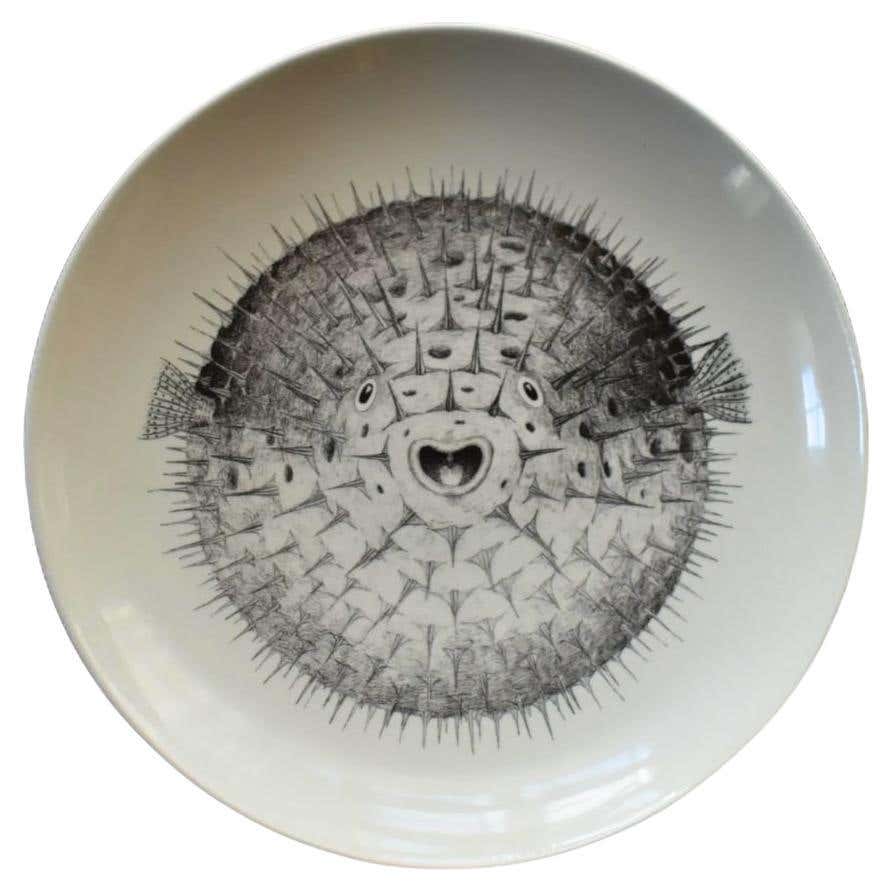 Tom Rooth Puffer Fish Platter – Handmade Ceramic For Sale at 1stDibs