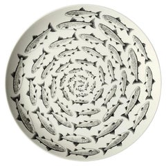 Plato espiral de salmón Tom Rooth - Cerámica hecha a mano