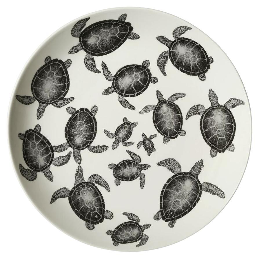 Piatto da portata Tom Rooth Turtle Traffic - Ceramica fatta a mano