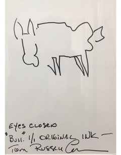 Bull, les yeux Closed (original)