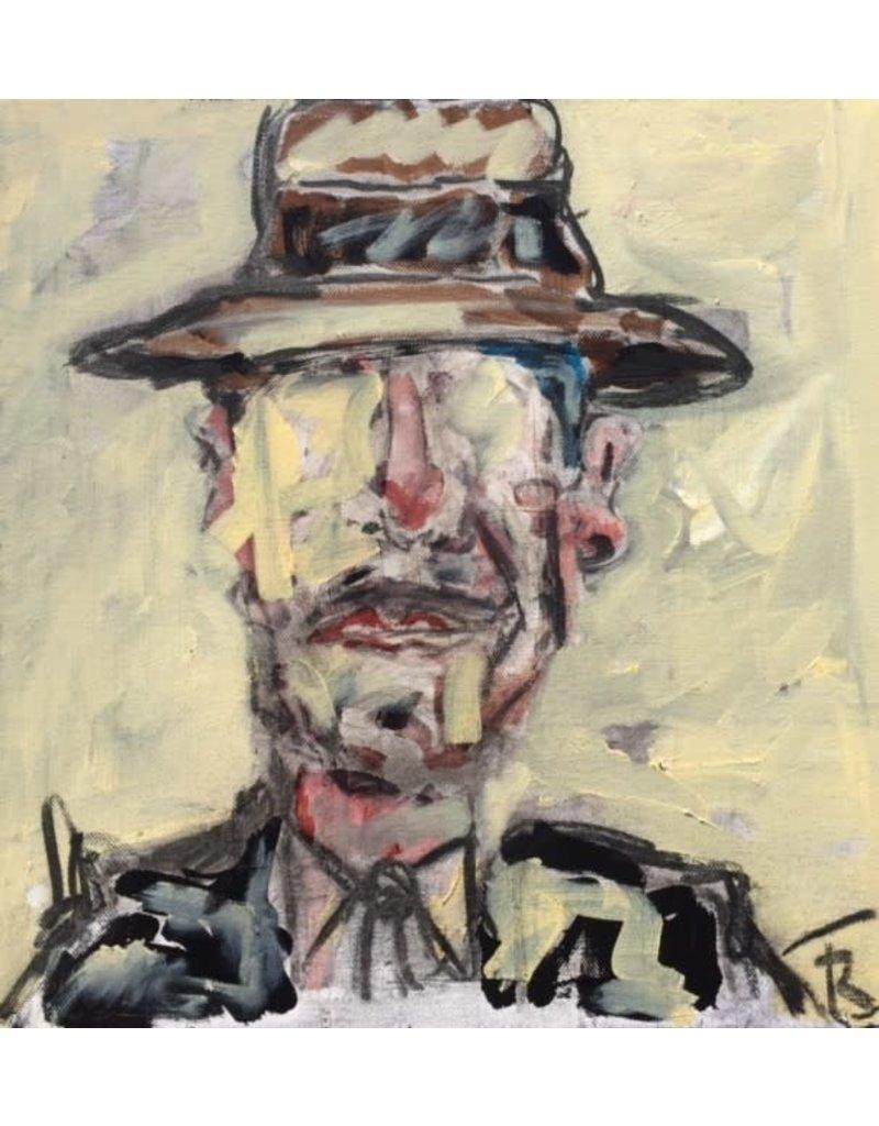 Tom Russell Figurative Painting - Leonard Cohen, I'm Your Man (Original)