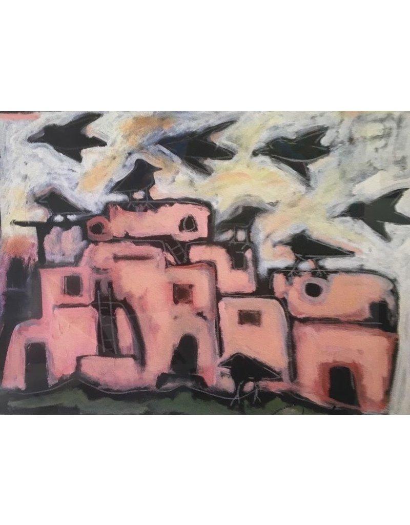 Tom Russell Animal Painting - Raven's Pueblo (Original)