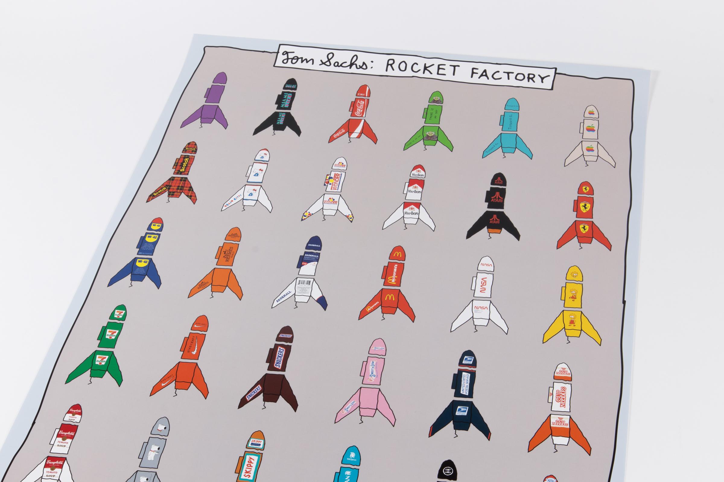Tom Sachs, Rocket Factory Poster For Sale 2