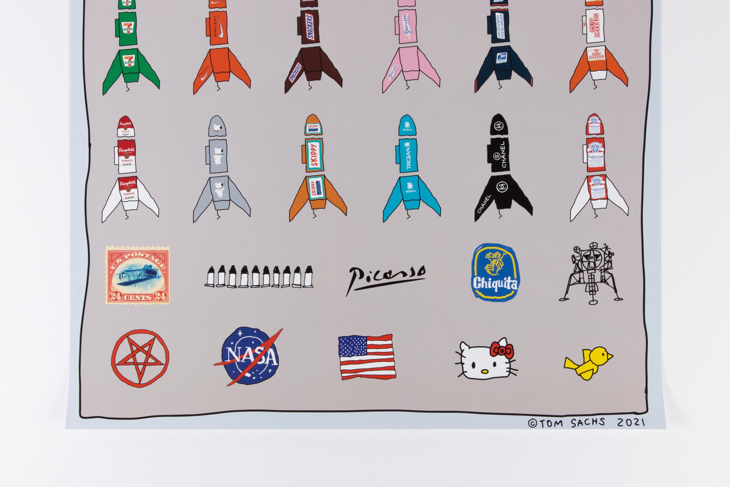 Tom Sachs, Rocket Factory Poster For Sale 3