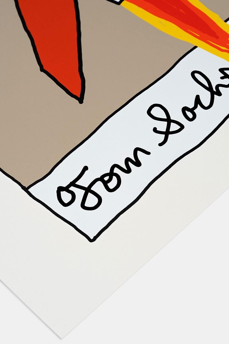 Tom Sachs - TOO DARN HOT
Date of creation: 2022
Medium: Screen print on Somerset paper
Edition: 1337
Size: 77.5 x 60.9 cm
Condition: New in mint conditions, never framed
This is a 13 color screen print with a semi-gloss varnish on heavy weight