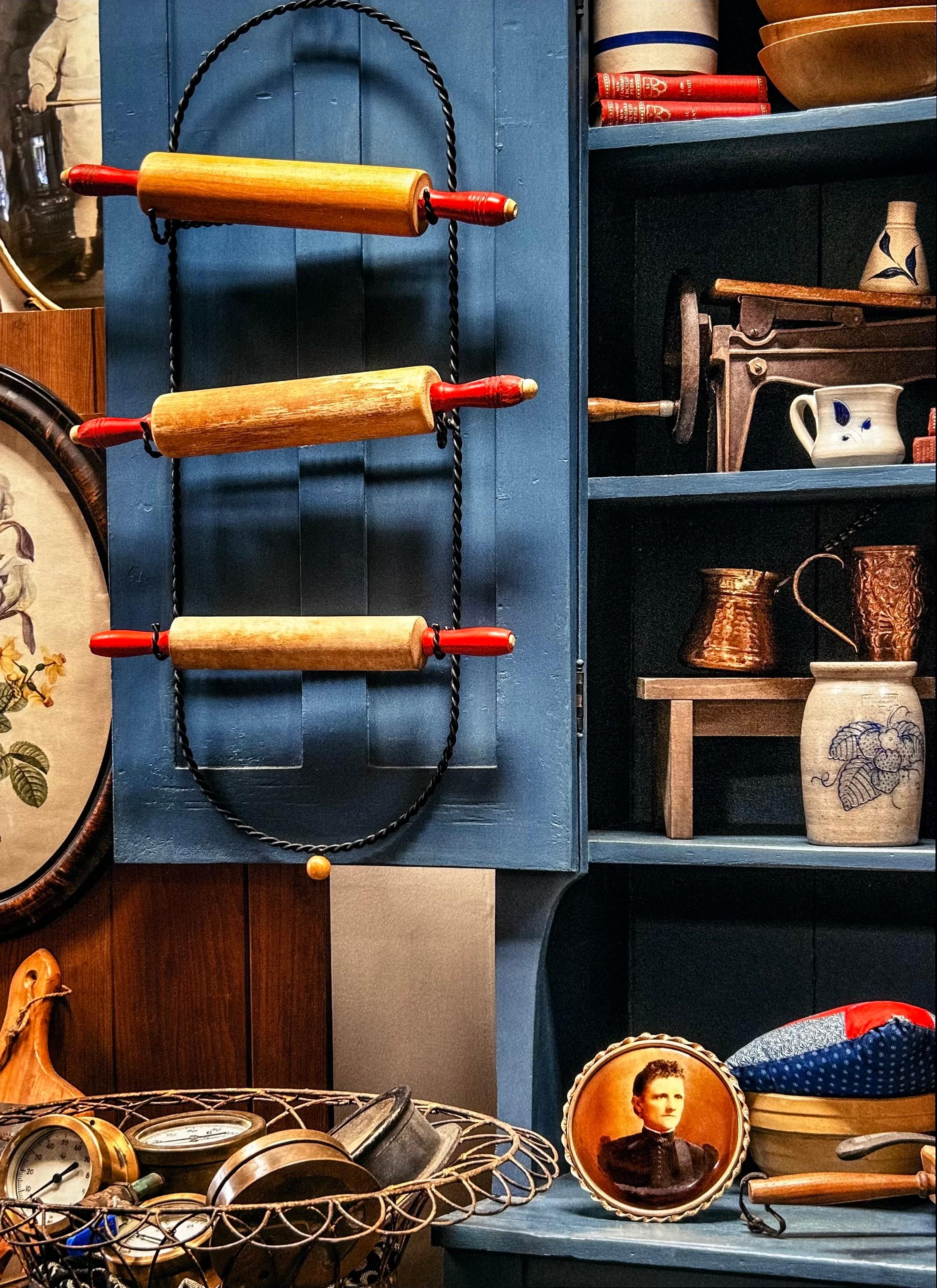 Primitive Still Life Photograph of Shelf titled 