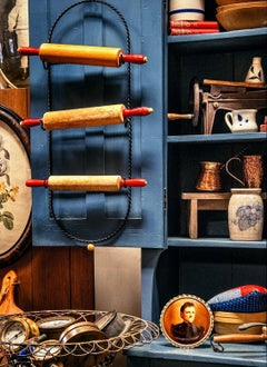 Primitive Still Life Photograph of Shelf titled "The Heart of the Cupboard"