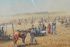 Tom Scarborough "Peace Treaty" Original Watercolor, circa 1970s