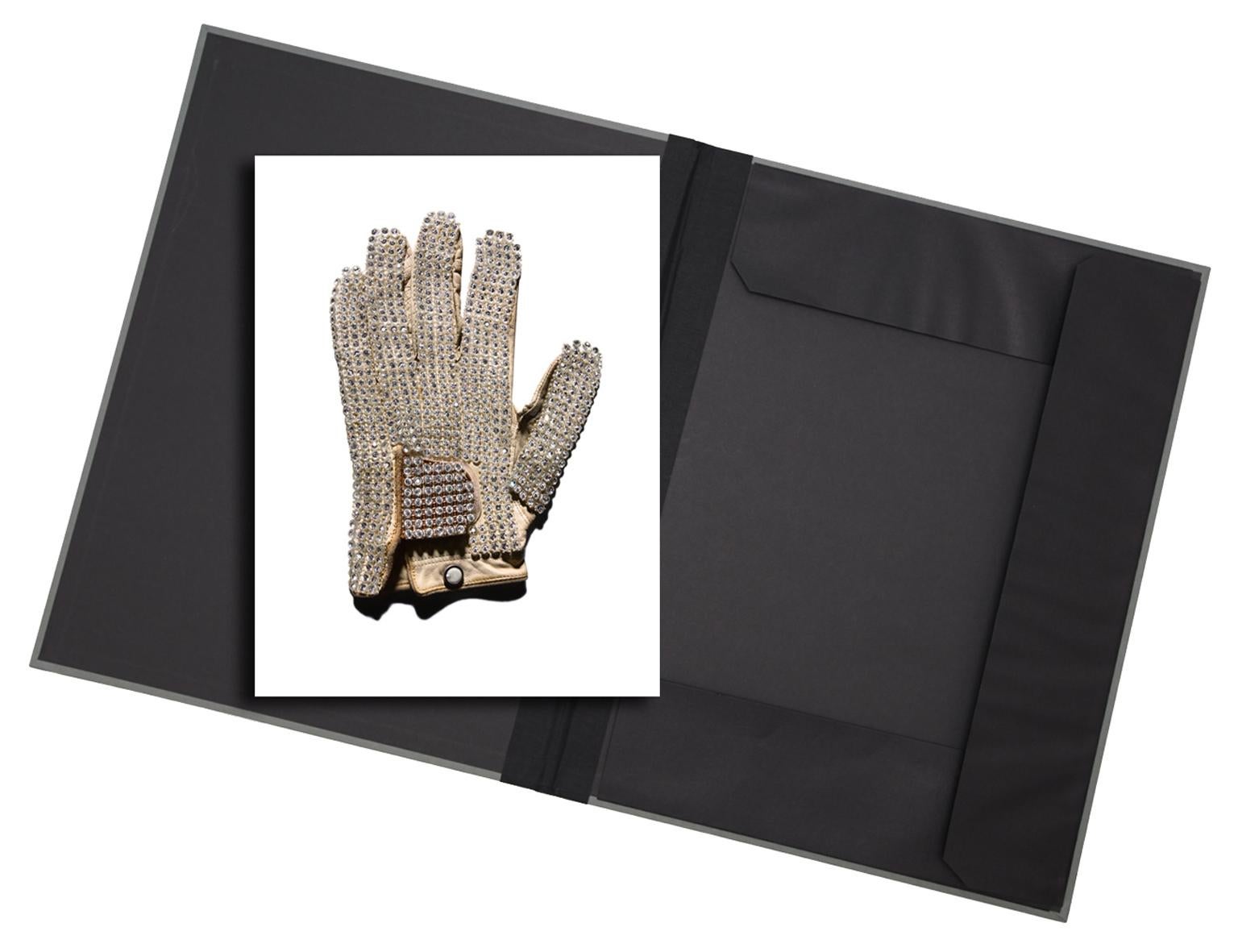Tom Schierlitz Still-Life Print - White Glove (MJ) - original photograph in archival artwork portfolio gift binder