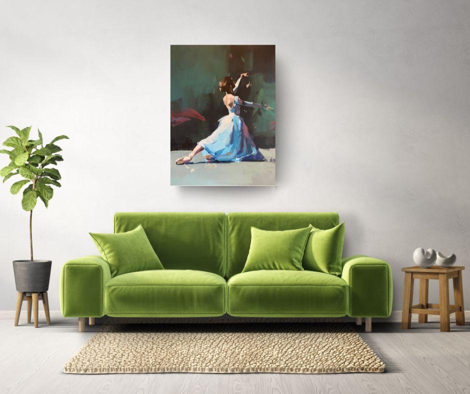 Aurora Divina - original dance impressionism oil painting - contemporary art For Sale 2