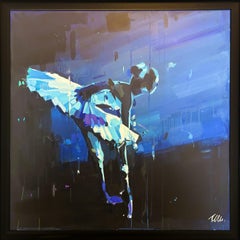 Ecos del escenario-obra de arte original-pintura figurativa contemporánea