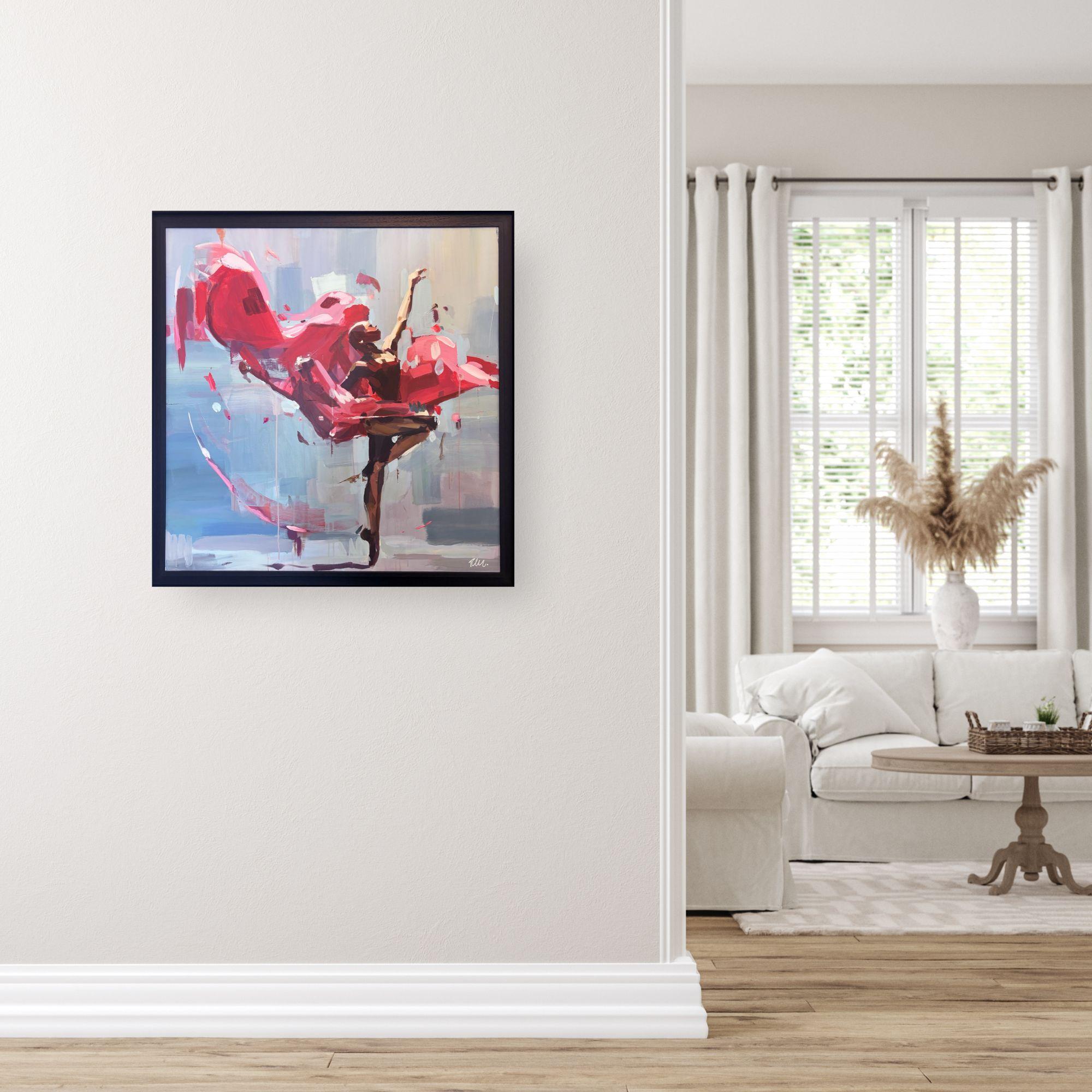 Questa eccezionale opera d'arte è attualmente in mostra e in vendita presso la Signet Contemporary Art Gallery e online.

In Flutter of Silk, Tom Searles cattura la grazia eterea di una ballerina di danza classica nel bel mezzo dell'esibizione, il