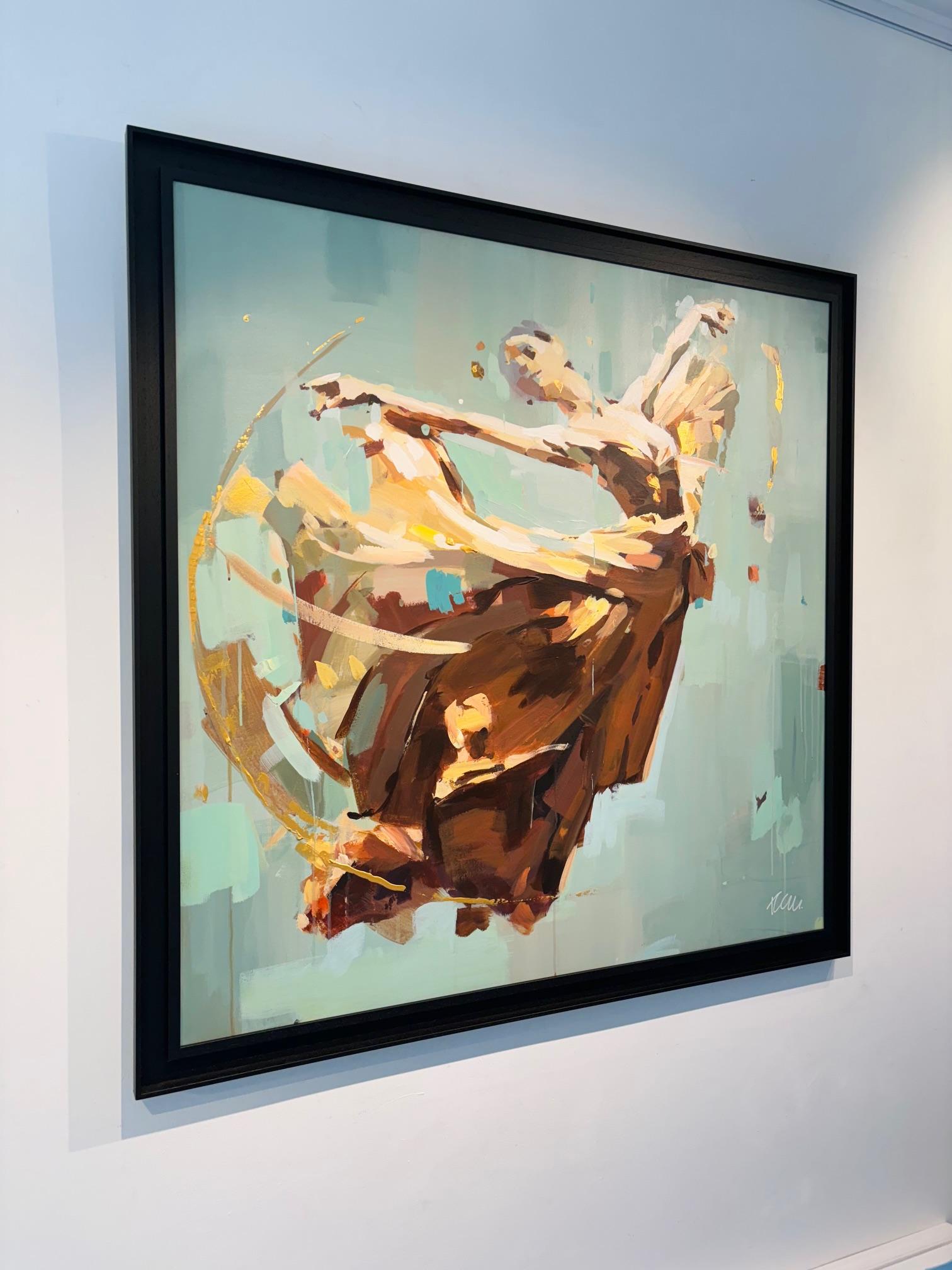 Serenata delle scarpette di seta-opera d'arte originale-pittura figurativa contemporanea - Painting di Tom Searles