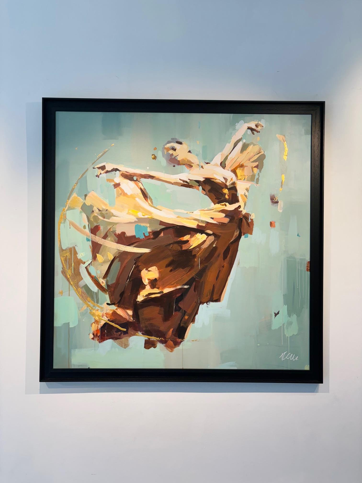 Serenata delle scarpette di seta-opera d'arte originale-pittura figurativa contemporanea - Painting Espressionista di Tom Searles