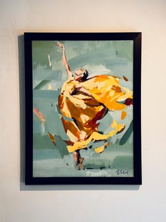 Spiritus Lucia - original dance impressionism oil painting - contemporary art