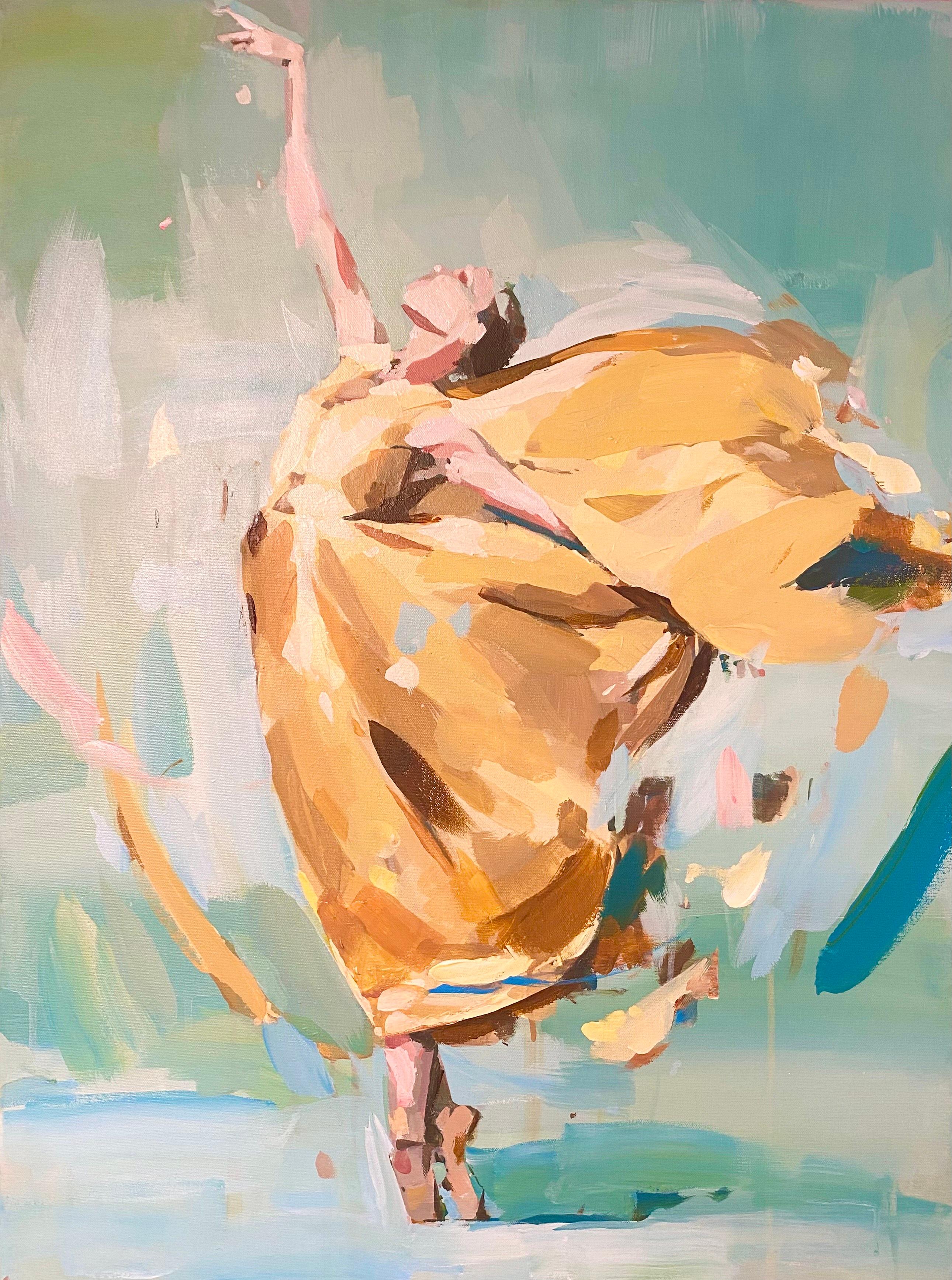 Spiritus Lucia - original dance impressionism oil painting - contemporary art