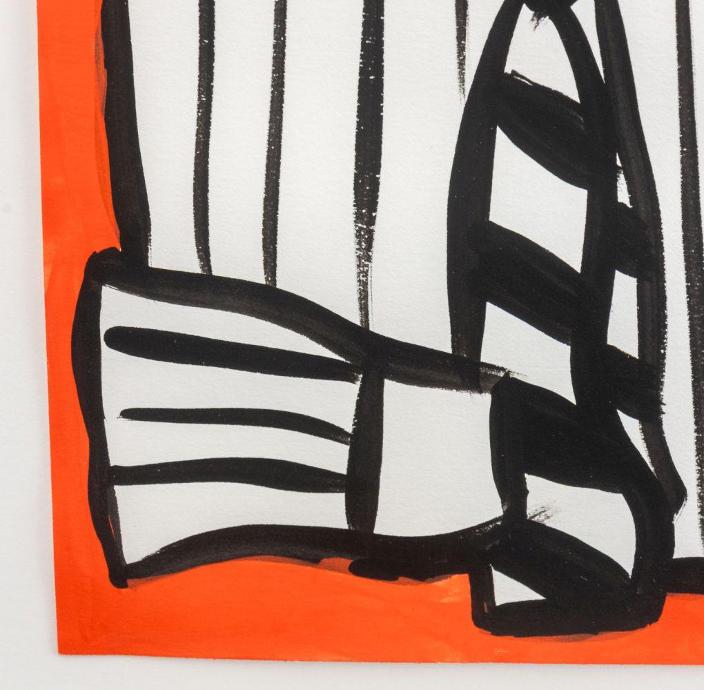 Tom Slaughter (Amerikaner, 1955-2014), Dress Shirt, Gouache auf Papier, 1997, signiert und datiert 