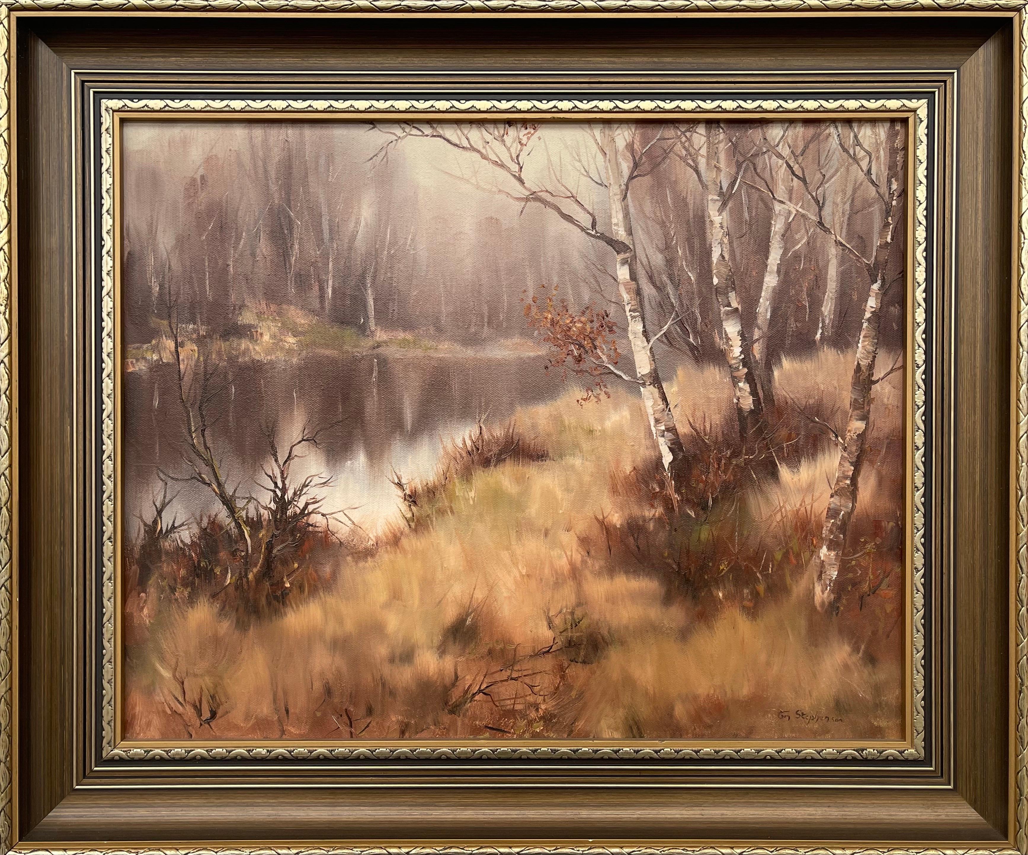 Oil Painting of River Landscape in Ireland Countryside by Modern Irish Artist