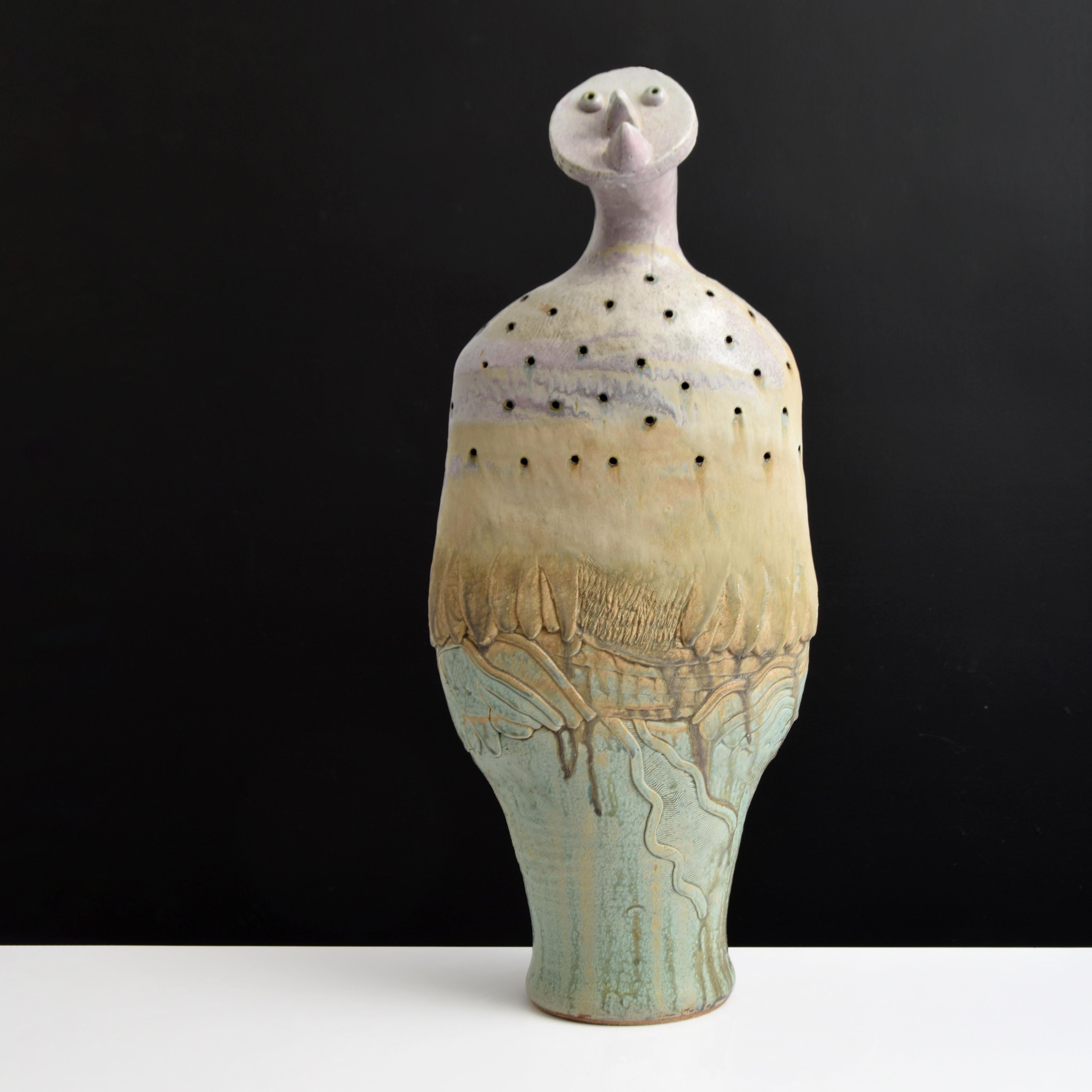 Additional Information: Tom Suomalainen is a ceramic artist known for his creative and imaginative sculptures.

Marking(s); notes: signed

Country of origin; materials: USA; stoneware