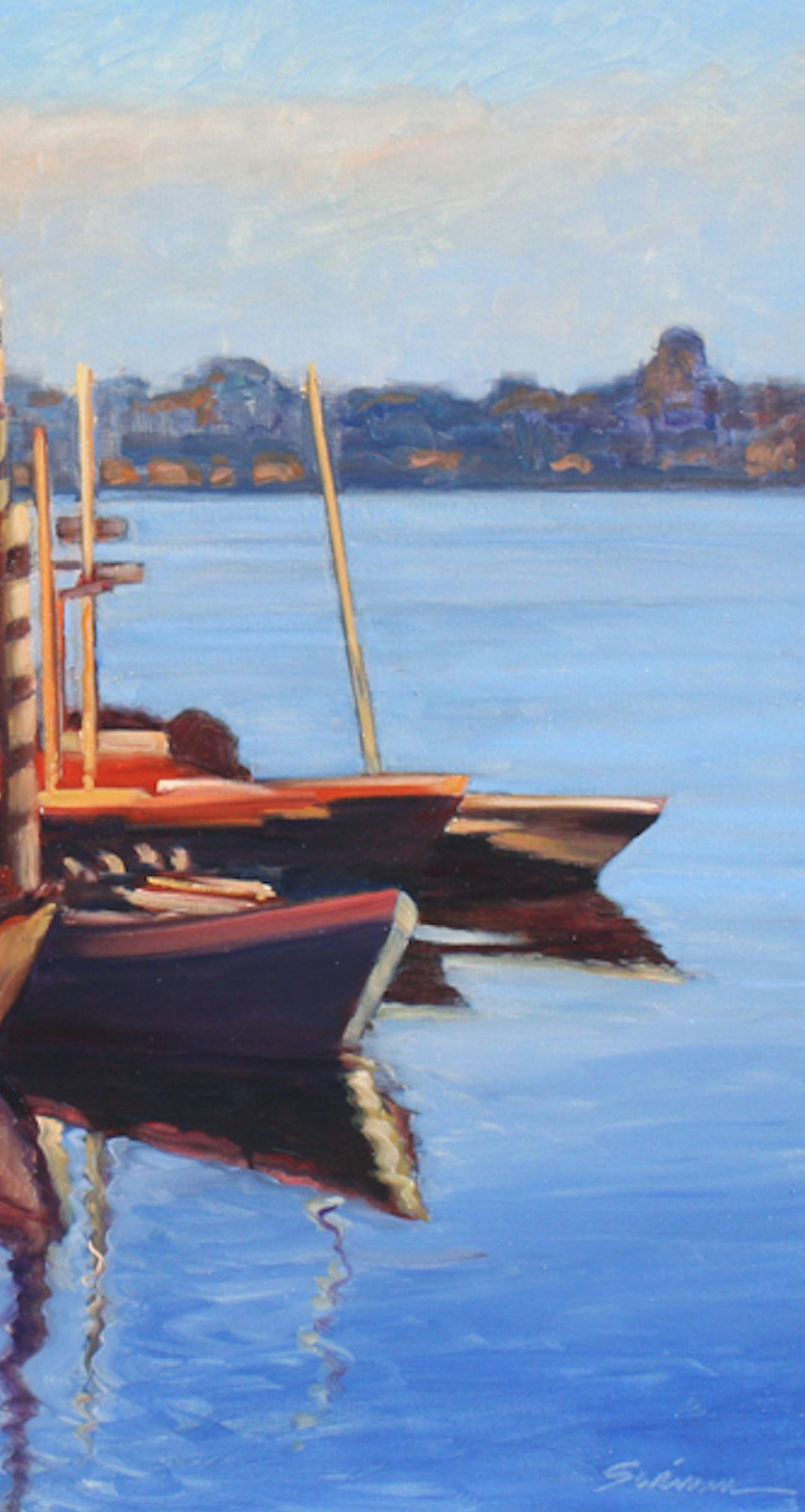 Tom Swimm - "Canal Twilight" Oil Painting of Venice For Sale at 1stDibs ...