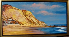 "Cliffs At Crystal Cove" Oil of California Coast by Realist Tom Swimm