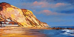 "Cliffs At Crystal Cove" Oil of California Coast by Realist Tom Swimm