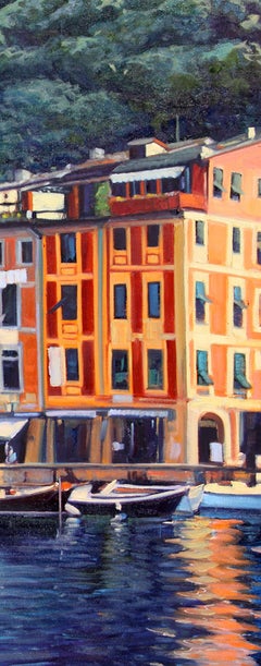 "Portofino-Erinnerungen" Italienischer Hafen mit brillanten Wasserspiegelungen