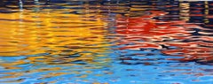 "Primary Reflections, "  Abstract Oil of water reflections by  Realist Tom Swimm