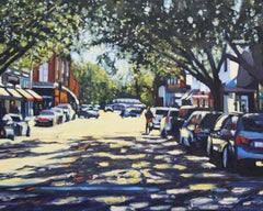 "Savannah Shadows" Colorful Street Scene