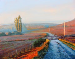 "Sonoma Mist" Colorful California Scene Oil Painting