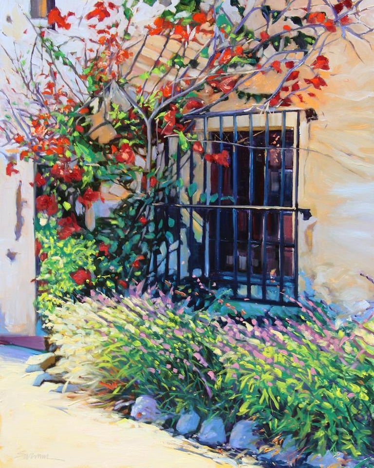 Tom Swimm - "Sunlight On The Mission" Colorful California Scene Oil ...