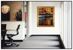 Tom Swimm Oil Painting On Canvas Large Original Italian Mediterranean Landscape