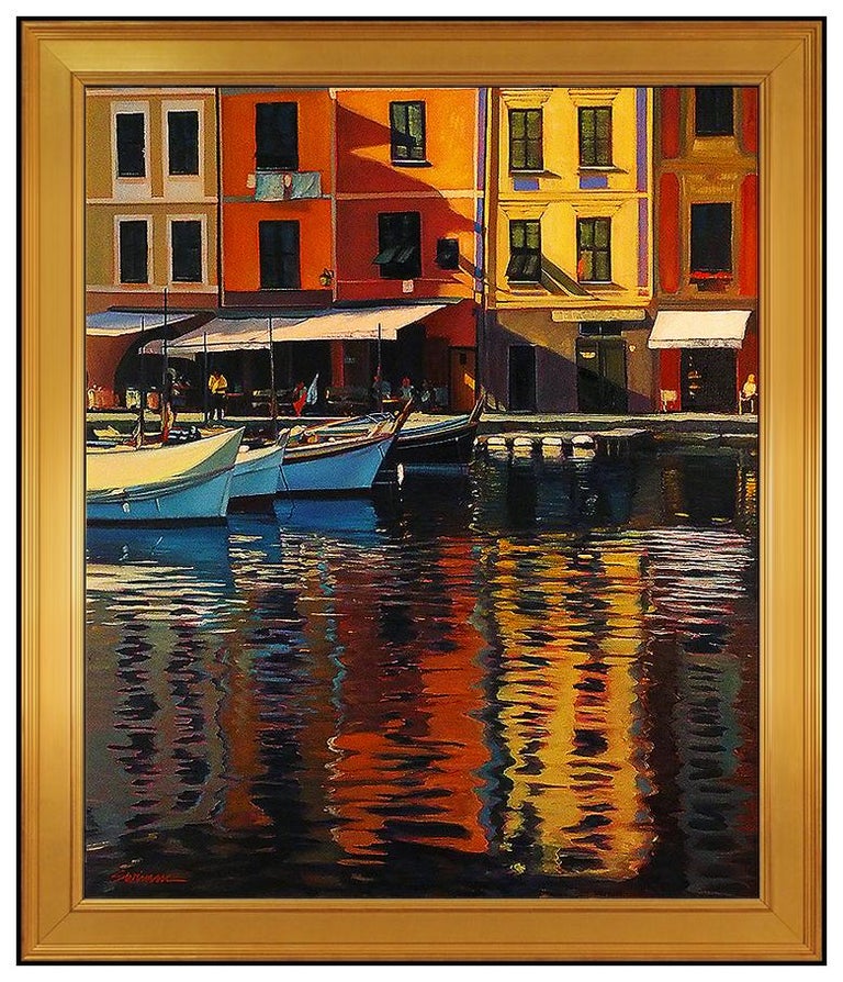 Tom Swimm - Tom Swimm Oil Painting On Canvas Large Original Italian ...